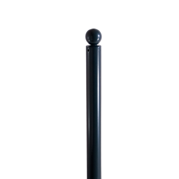 Ornamental bollard | Series 475B | � 76 mm | removable, self-engaging lockwith hot-dip galvanized ground socket part-no. 476.40approx. 400 mm below ground | with triangular locking mechanism acc. with DIN 3223 | without eyelet